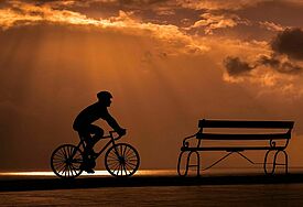 Radeln am Meer