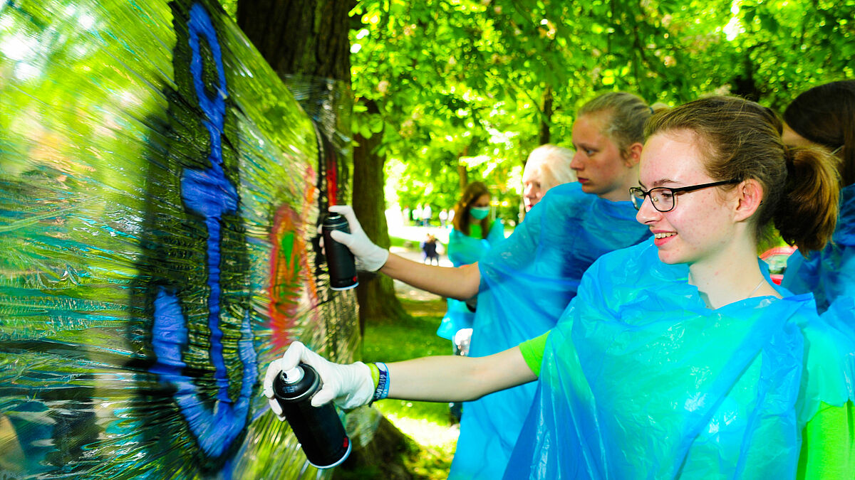 Graffiti-Kunst auf dem Heaven-Festival