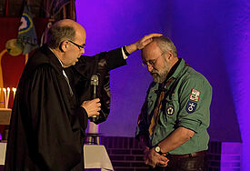 Bischof Gothart Magaard verabschiedete Pfadfinder-Pastor Ulrich Schwetasch