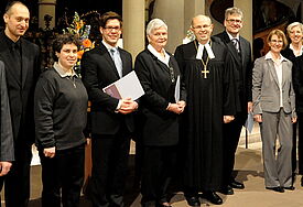 Am 1. Februar 2014 wurden im Schleswiger Dom 10 Prädikanten und Prädikantinnen vom Bischofsvertreter Magaard für ihren Dienst beauftragt.