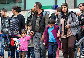 Die zum grössten Teil aus dem Bürgerkriegsland Syrien stammenden Flüchtlinge reisten nach München (5.9.2015), nachdem Ungarn seine Grenzen für die Flüchtlinge geöffnet hatte