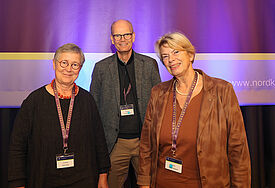 Das Präsidium der Nordkirche, die Vize-Präses Elke König, die Präses Ulrike Hillmann und der Vize-Präses Andreas Hamann