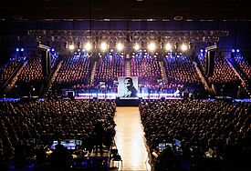 „I have a dream“: Blick auf die Bühne des Martin Luther King Musicals.