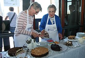 Das "himmlische Café" im Turm der Hamburger Hauptkirche St. Jacobi 