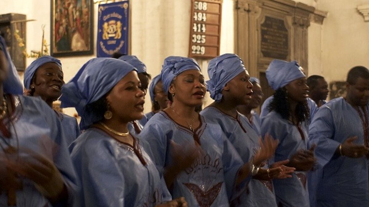 Gospel-Chor "Ndembo Spirituals" bei der Interkulturellen Woche (Archivbild, 2005)