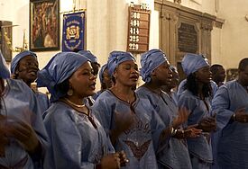 Gospel-Chor "Ndembo Spirituals" bei der Interkulturellen Woche (Archivbild, 2005)
