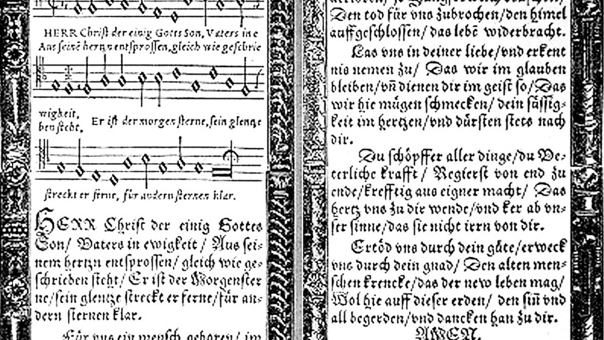 Das Lied "Herr Christ, der einig Gotts Sohn" ist eines der ältesten evangelischen Kirchenlieder. 