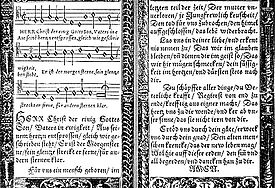 Liedtext "Herr Christ, der einig Gotts Sohn", Babstsches Gesangbuch von 1545