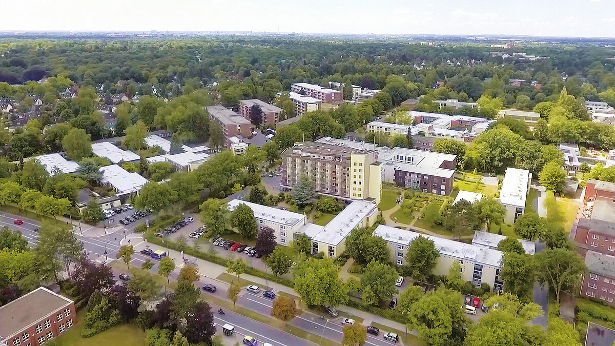 Draufsicht auf den Ist-Zustand: In zwölf Jahren wird das Hospital zum Heiligen Geist ganz anders aussehen.