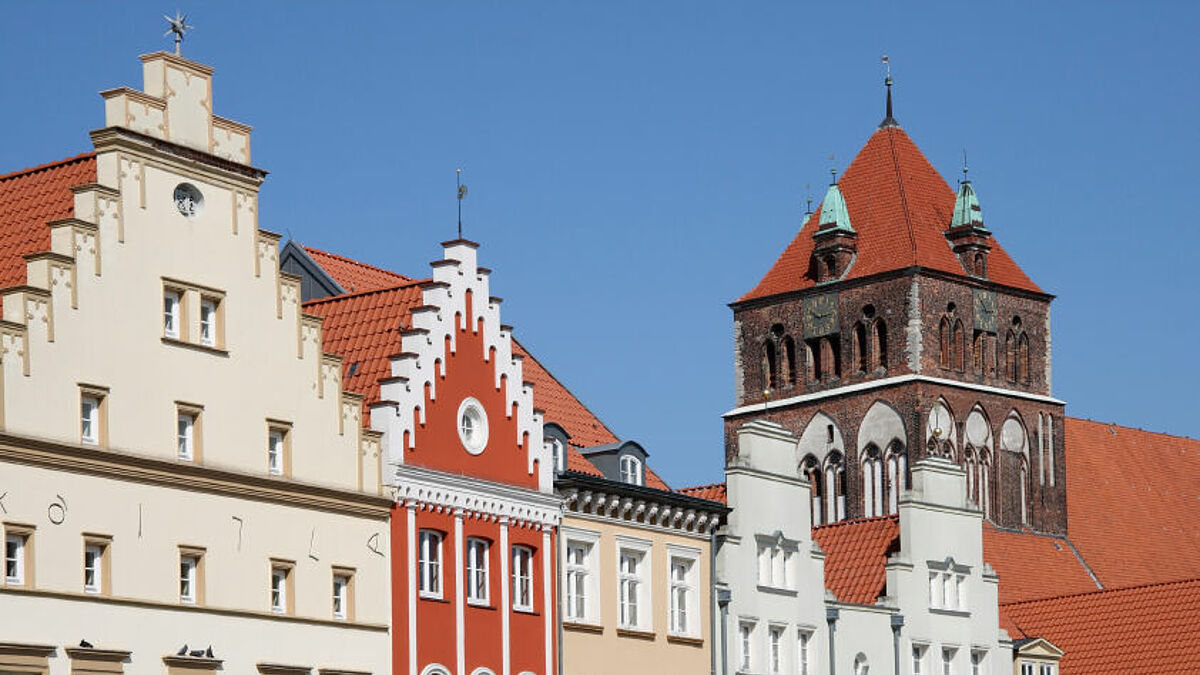 Blick in die Greifswalder Innenstadt