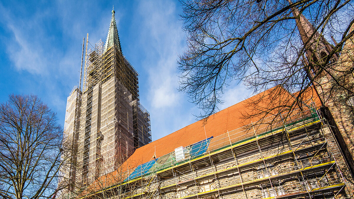 Die Sanierung des Doms in Schleswig ist im Zeitplan.
