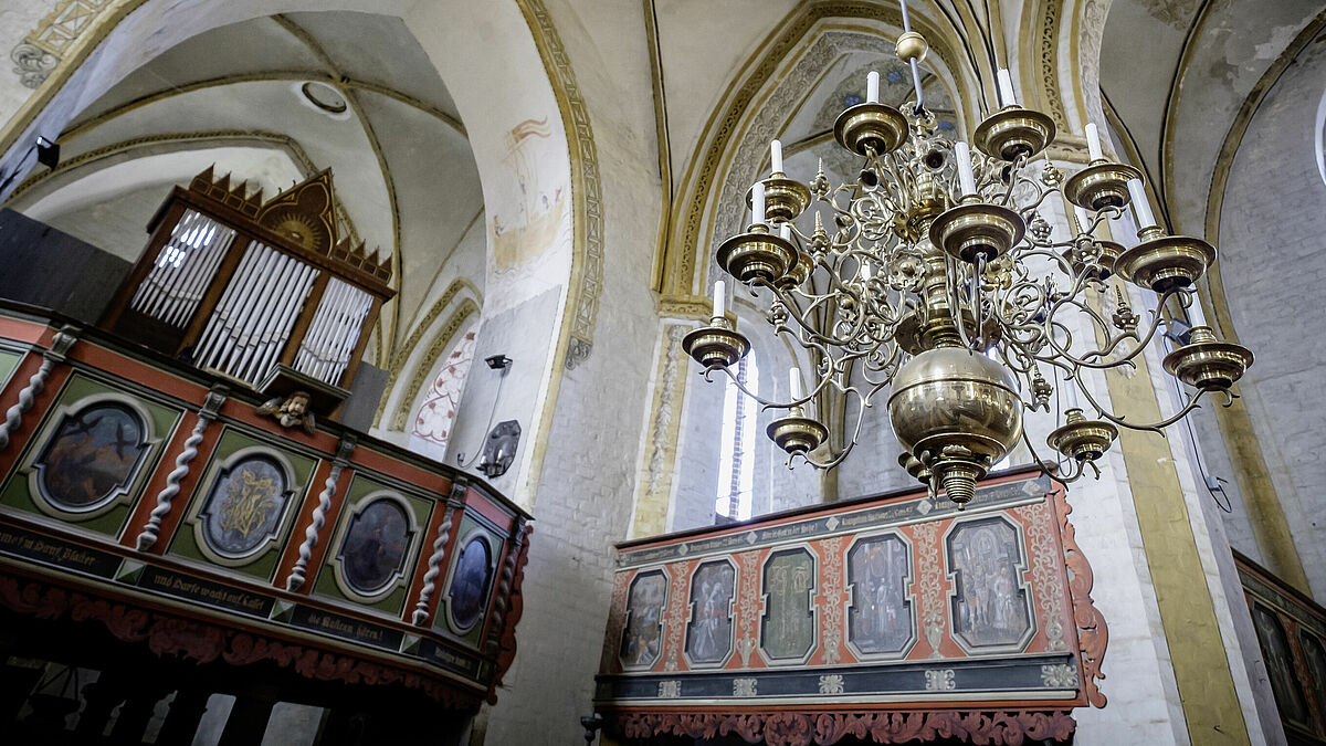 Orgel in der Dorfkirche Steinhagen.