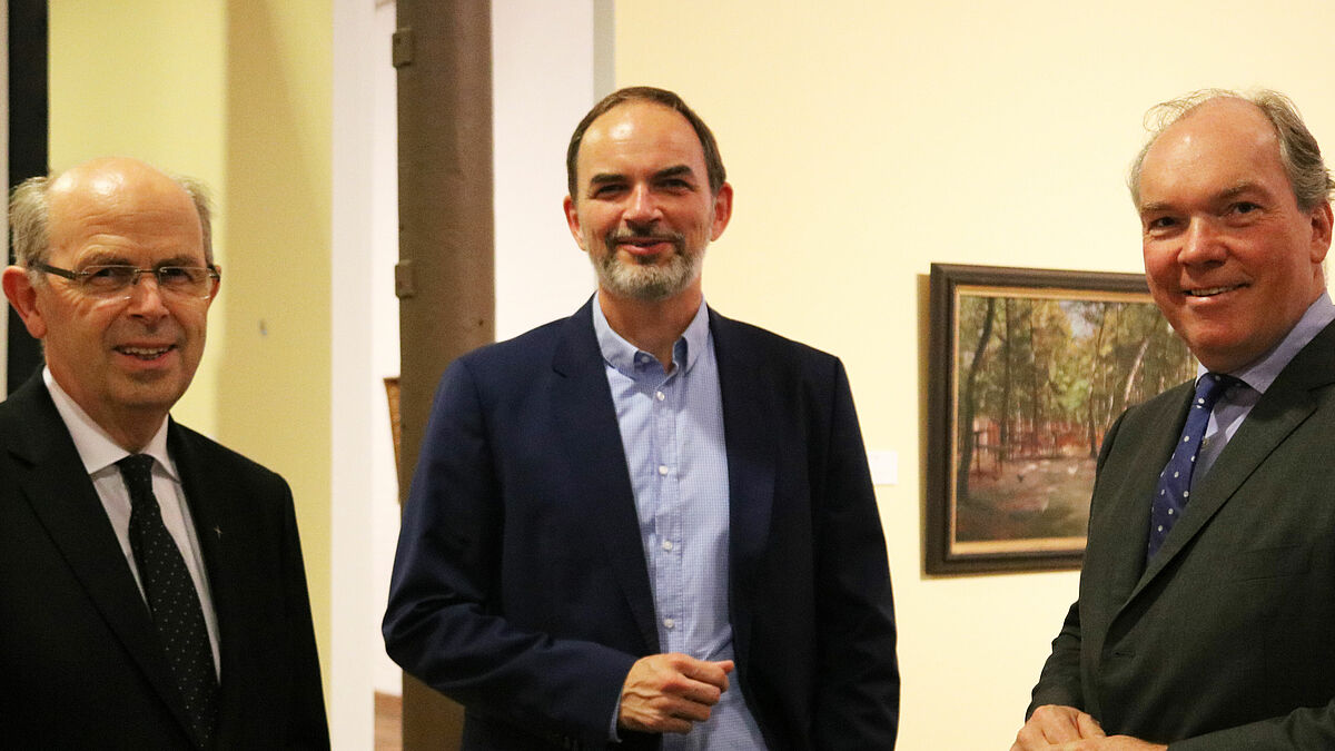 Bischof Gothart Magaard, Prof. Ulrich Reinhardt und Dr. Philipp Murmann