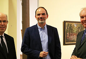 Bischof Gothart Magaard, Prof. Ulrich Reinhardt und Dr. Philipp Murmann