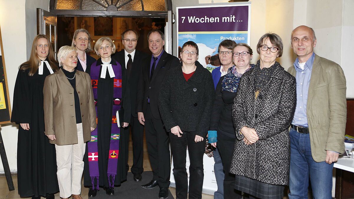 Nach dem Gottesdienst in der Christianskirche Hamburg-Ottensen