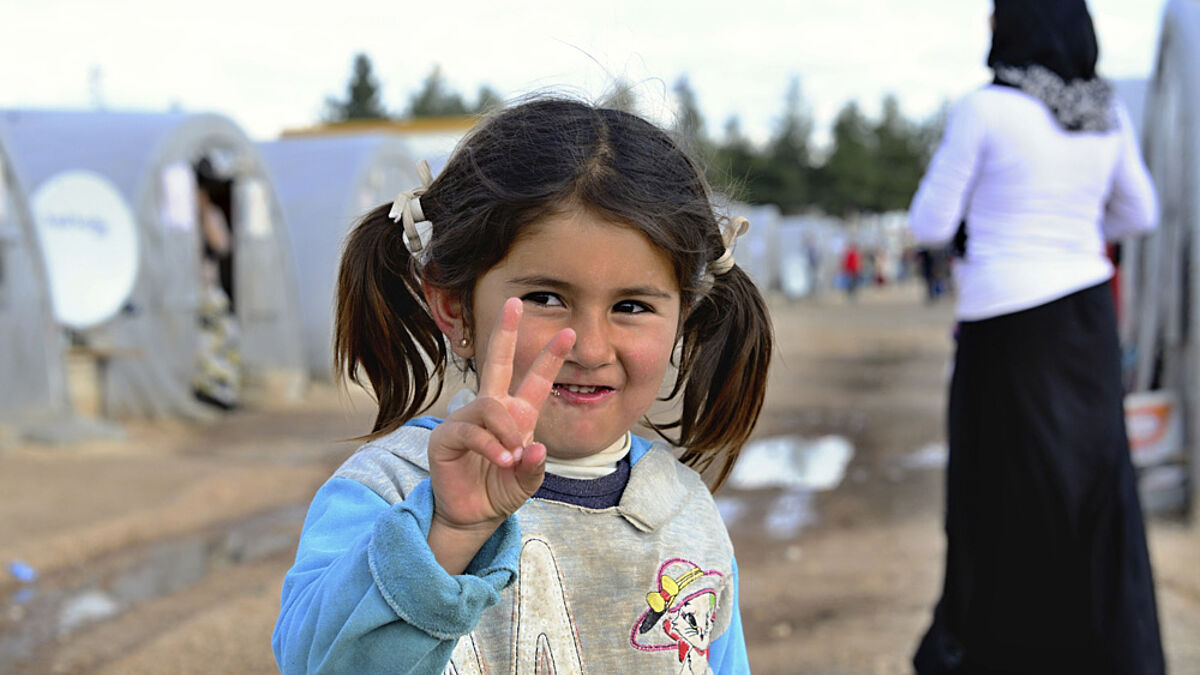 Menschen aus Syrien in einem Flüchtlingslager in der Türkei (Archiv 2015)