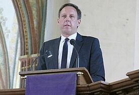 Spitzenkandidat Thomas Losse-Müller im Schleswiger Dom