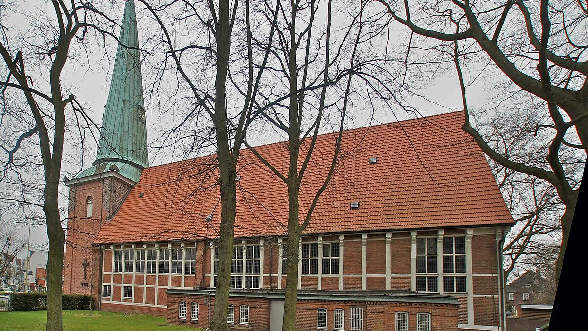 Die St. Johannis-Kirche in Hamburg-Eppendorf