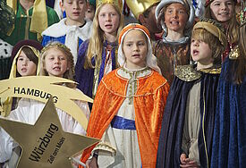 Sternsinger aus ganz Deutschland beim Empfang in Berlin (2012)