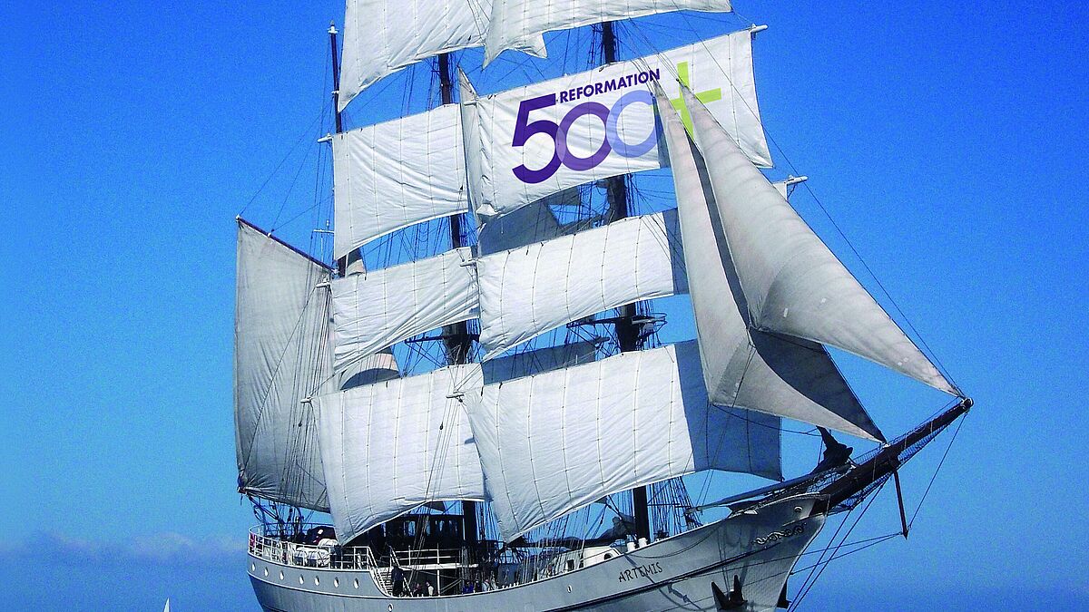Zu den Höhepunkten im Jahr des Reformationsjubiläums zählte das Nordkirchenschiff, das im Juli Häfen in allen 13 Kirchenkreisen der Nordkirche ansteuerte und über 30.000 Menschen die Botschaften der Reformation nahebrachte.