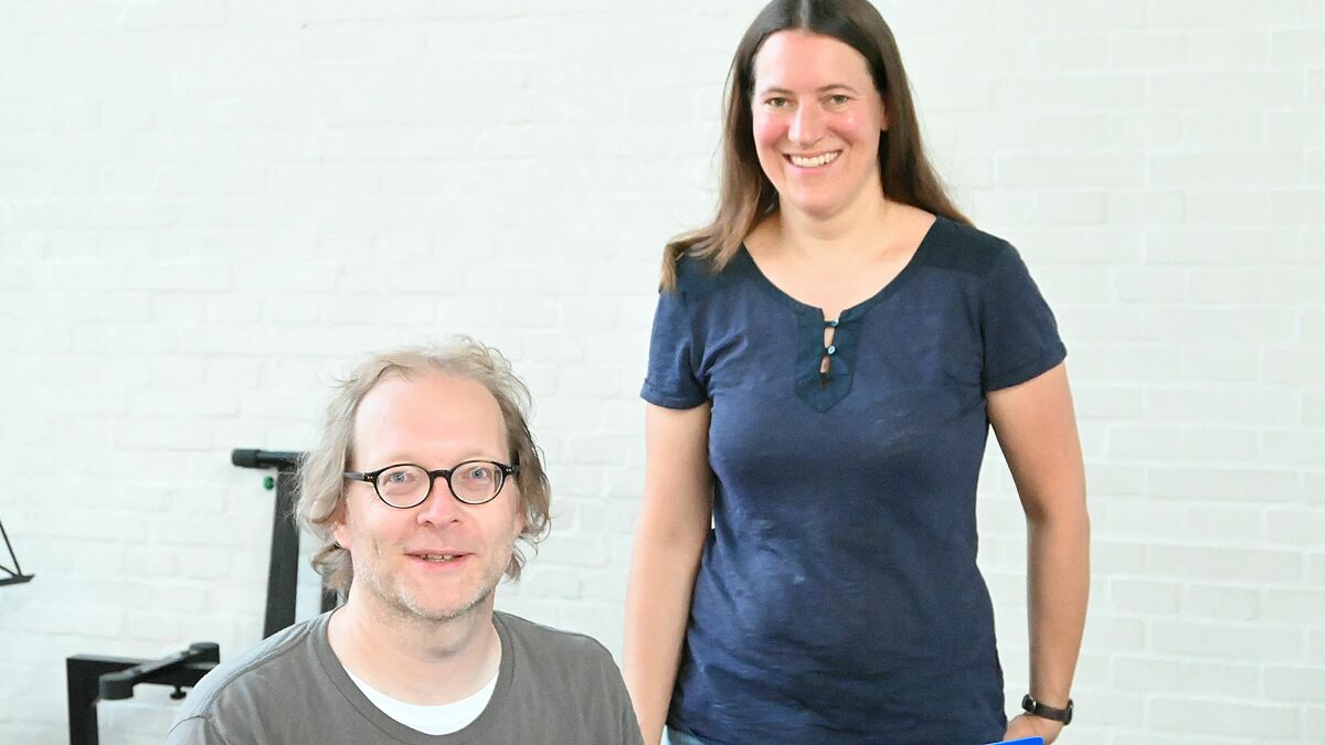 Kantor Stephan Reinke mit seiner Ehefrau, Gemeindepastorin Katharina Reinke.