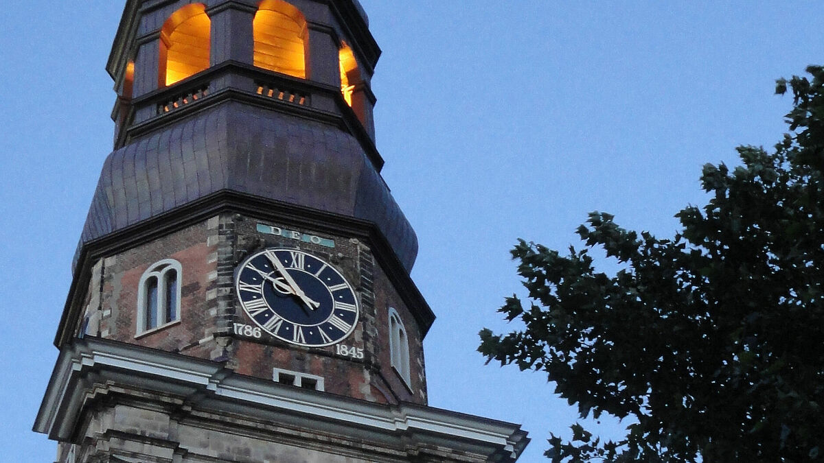 Die Hauptkirche St. Katharinen in Hamburg.