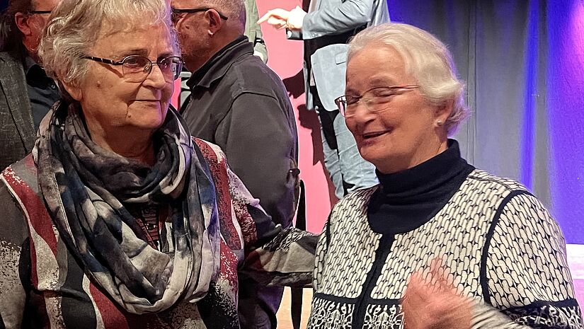 Christine Bringt (rechts) mit Gertraute Gräfe