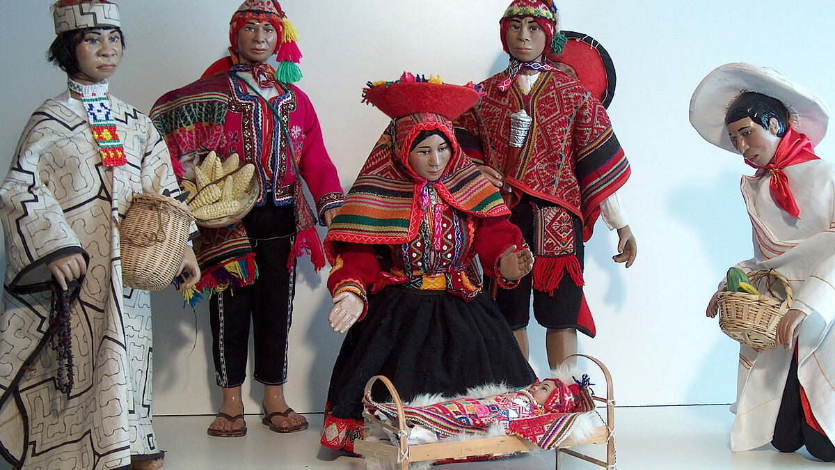 Eine Indio-Krippe aus Peru (um 2000, Sammlung Hilke Ehlers)