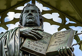 Lutherskulptur in Wittenberg
