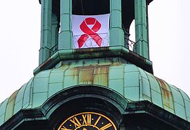 In der St. Georgkirche Hamburg findet traditionell der Gottesdienst zum Welt-Aids-Tag statt.