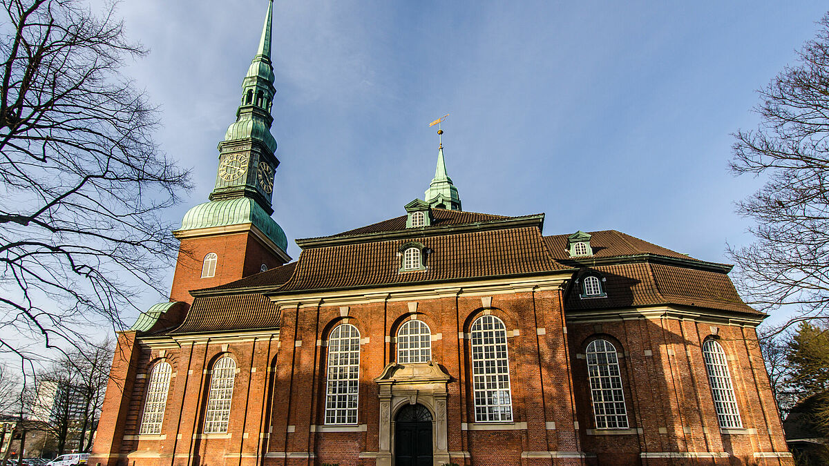 Die Hauptkirche St. Trinitatis in Hamburg-Altona