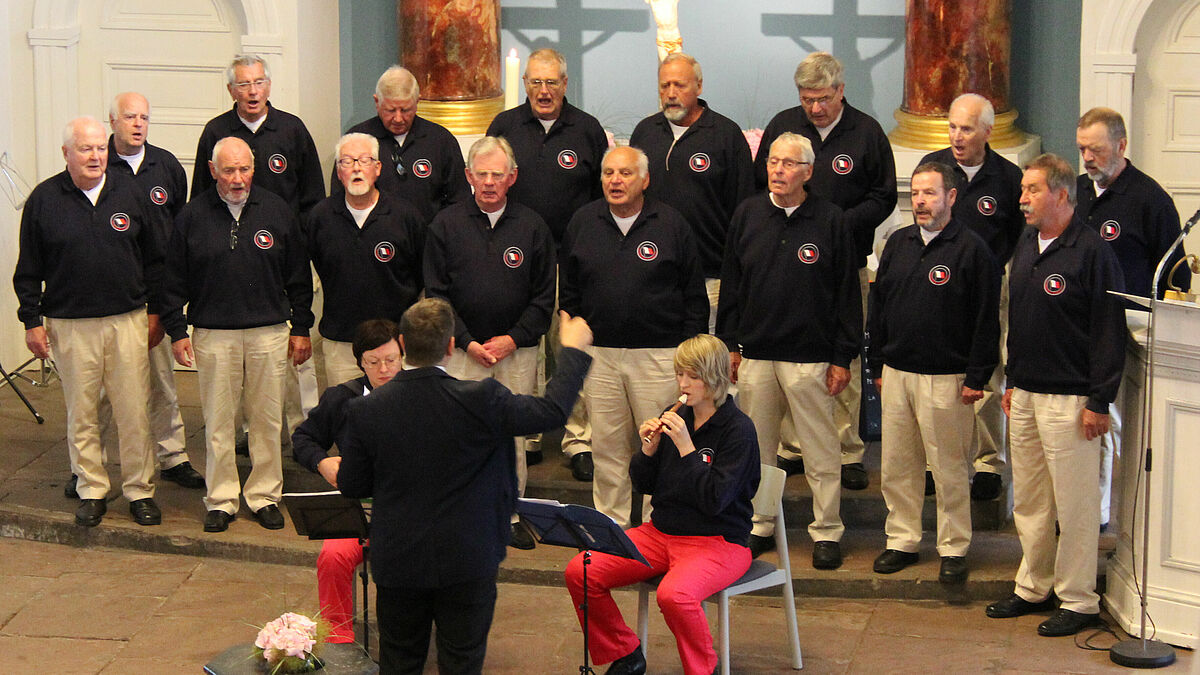 Der Lotsenchor in der Altenwerder Kirche