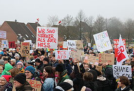 Demo gegen Rechtsradikalismus 