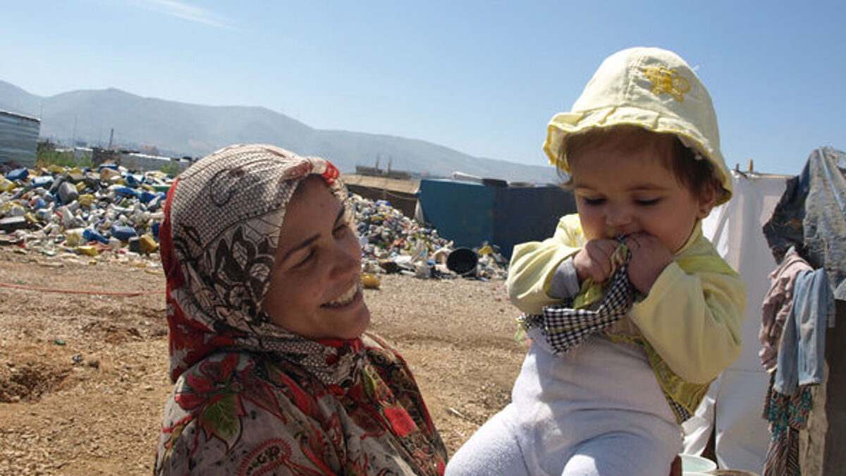 Syrische Flüchtlinge im Libanon.