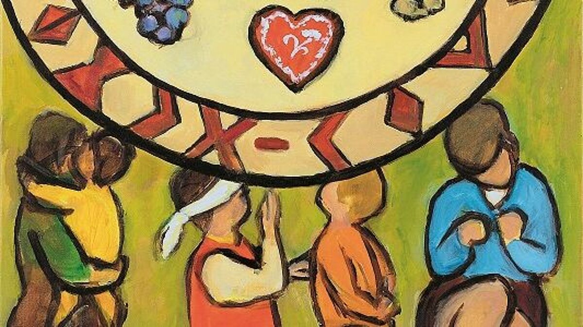"Come – Everything is ready": das Titelbild zum Weltgebetstag 2019 von der Künstlerin Rezka Arnuš