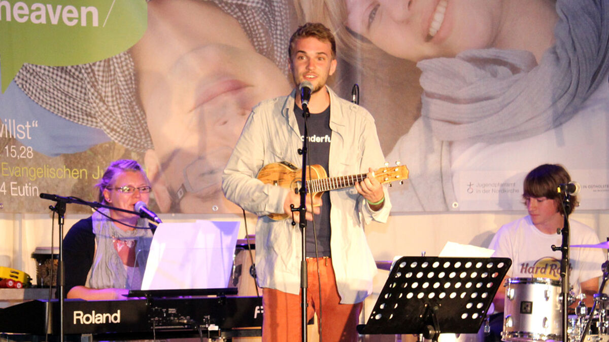 Sieger-Typen (v.l.): Hendrikje, Jendrik und Moritz gewannen den Song Contest.