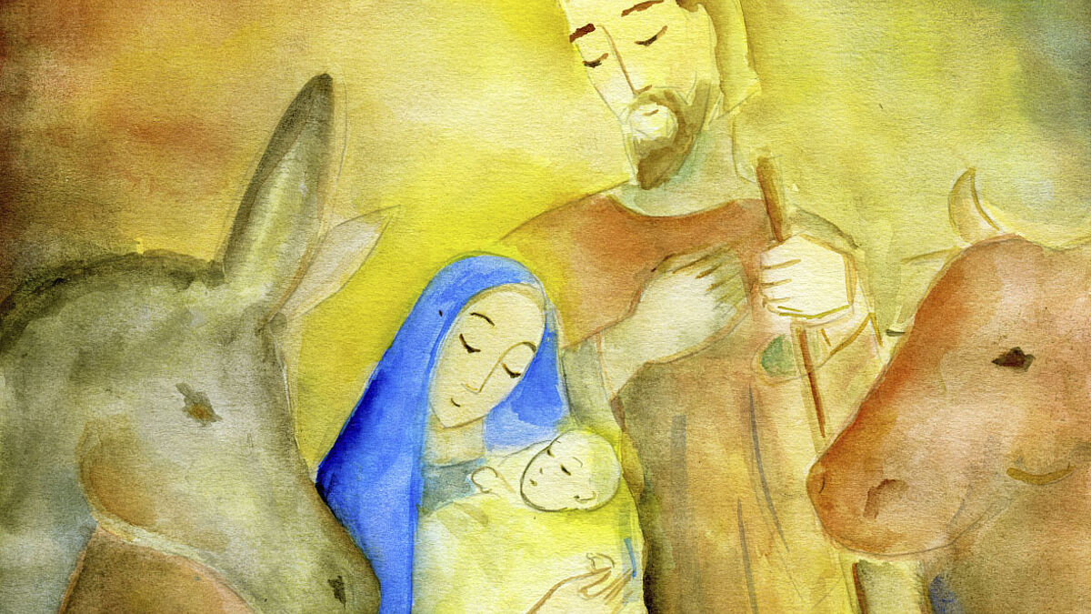 Die Heilige Familie, Jesus von Nazareth mit Maria und Josef