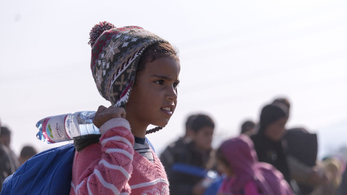 Flüchtlinge aus Syrien und dem Irak bei ihrer Ankunft in Slovenien (Symbolbild)