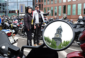 Rund 30.000 Biker werden am Hamburger Michel zum 33. Motorrad-Gottesdienst erwartet