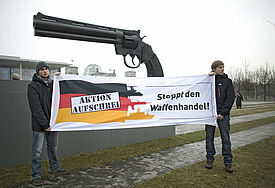 Proteste gegen deutsche Waffenexporte (Symbolbild)