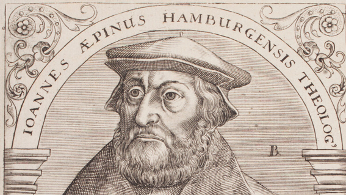 Porträt von Johannes Aepinus. Es ist ab 26.März im Hamburg Museum zu sehen