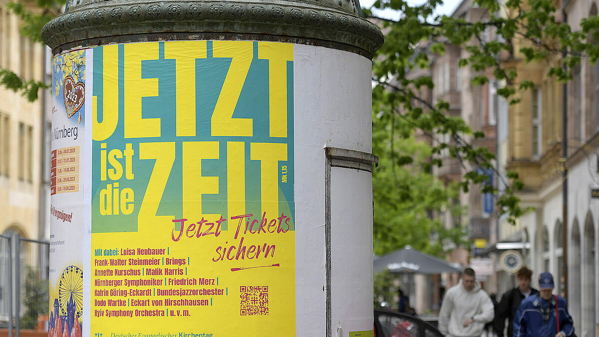 Der 38. Deutsche Evangelische Kirchentag wird vom 7. bis zum 11. Juni 2023 in den beiden mittelfränkischen Städten Nürnberg und Fürth stattfinden.