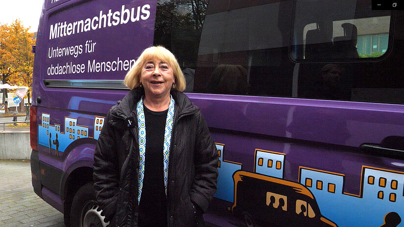Ellen Zander, Helferin des Mitternachtsbusses 