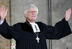 Heinrich Bedford-Strohm, EKD-Ratsvorsitzender, beim Abschlussgottesdienst der vergangenen EKD-Synode in Würzburg
