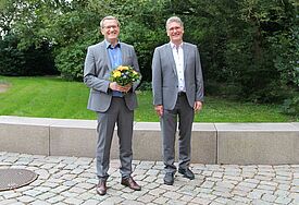 Propst Thielko Stadtland (links) neben seinem Amtskollegen Propst Thomas Bergemann. 