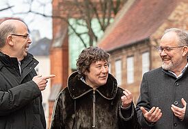 Bischof Gothart Magaard, Bischöfin Marianne Christiansen (Hadersleben) und Bischof Elof Westergaard (Ribe), Foto: Tim Riediger