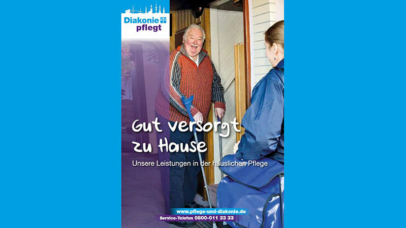 Cover der Broschüre: "Gut versorgt zu Hause"