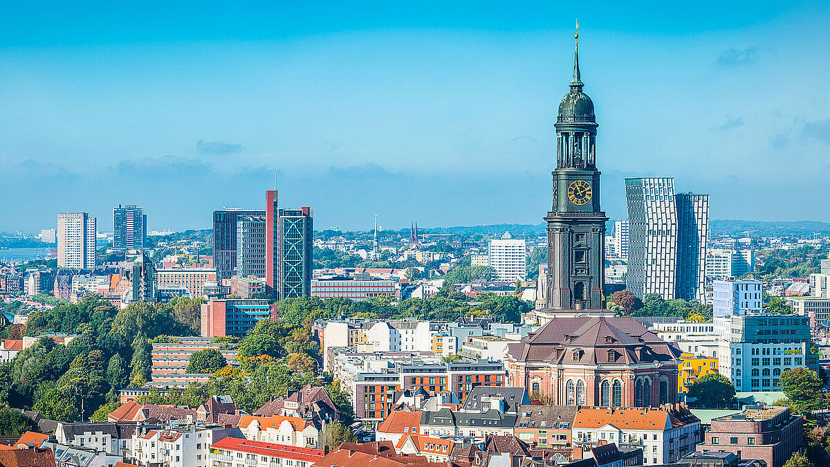 Die Hauptkirche St. Michaelis in Hamburg.