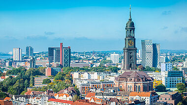 Die Hauptkirche St. Michaelis in Hamburg.