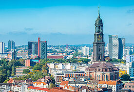 Die Hauptkirche St. Michaelis in Hamburg.